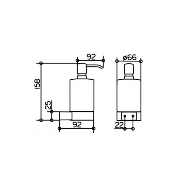 Дозатор для жидкого мыла Keuco Plan одинарный  14953019000 Дозатор для жидкого мыла Keuco Plan одинарный  14953019000