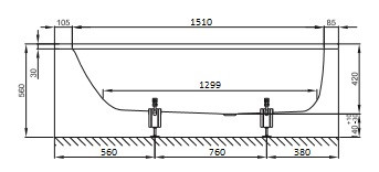 Ванна Bette BetteSelect  1800 x 800 мм, материал-сталь-эмаль, цвет-белый (Glossy White) 3412-000 PLUS
