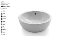 Раковина CIELO Shui  420 мм, материал-керамика, цвет-Talco SHBA TL hog4