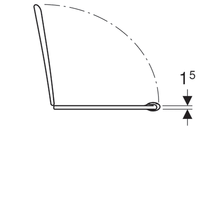 Сиденье для унитаза детское с опорой Geberit Bambini , цвет зеленый  573361000
