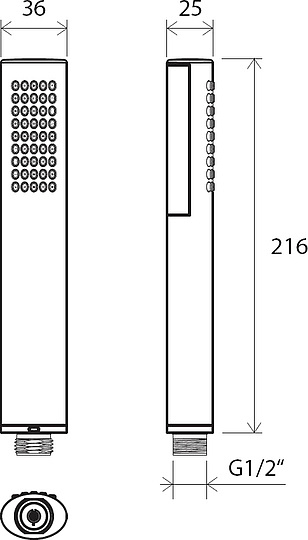 Душевая лейка Ravak 954.00 X07P114