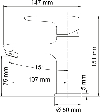 Смеситель Wasserkraft Vils 5603 для раковины