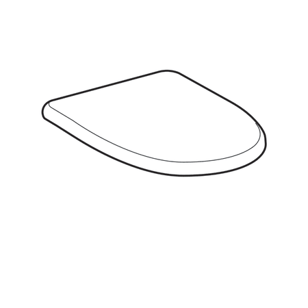 Сиденье для унитаза Geberit Renova Comfort, петли стальные, нижнее крепление, цвет белый 572050000