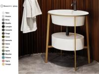 Раковина CIELO Catino Ovale  700 мм, материал-керамика, цвет-Canapa CALAOF CN hog4