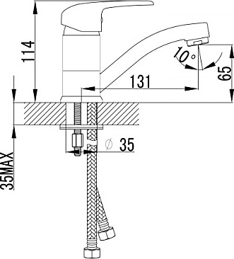 Смеситель Lemark Pramen LM3307C для раковины