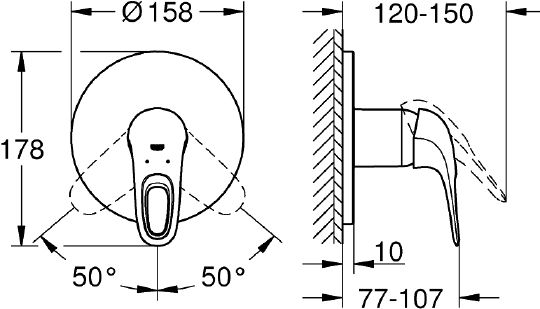 Смеситель Grohe Eurostyle New 24048003 для душа