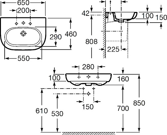 Раковина Roca Meridian 327242000 60 см