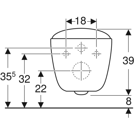 Унитаз подвесной безободковый Geberit Citterio, Rimfree  500.510.01.1