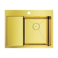Кухонная мойка Omoikiri Akisame 65-LG-L нерж.сталь/светлое золото 4973083 Кухонная мойка Omoikiri Akisame 65-LG-L нерж.сталь/светлое золото 4973083