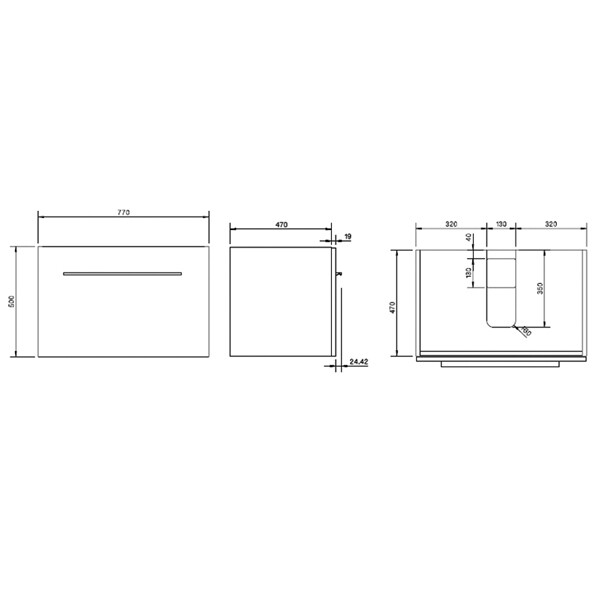 Тумба под раковину Gama Decor City  цвет-орех (walnut) 100067170 hog2