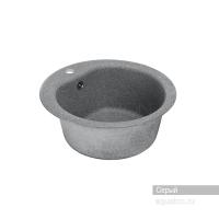 Мойка для кухни Aquaton Мида круглая серая 1A712732MD230 Мойка для кухни Aquaton Мида круглая серая 1A712732MD230
