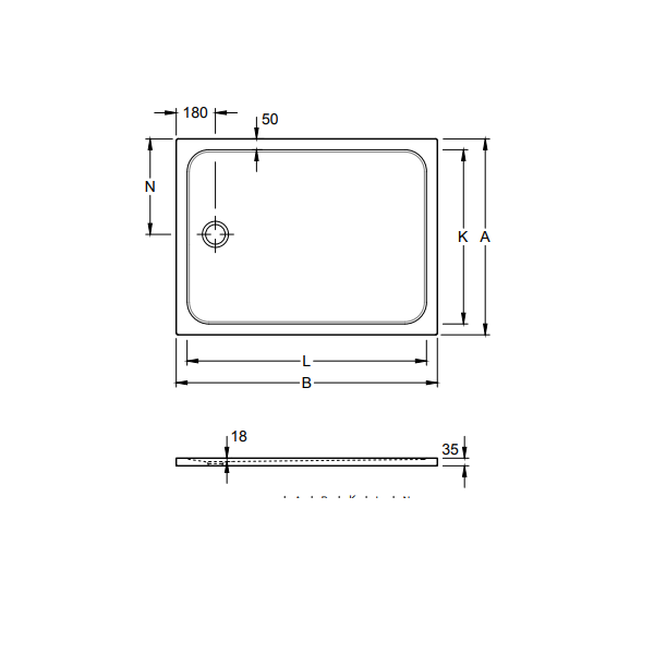 Душевой поддон Villeroy&Boch Lifetime Plus  цвет-белый 6223S301 pod1