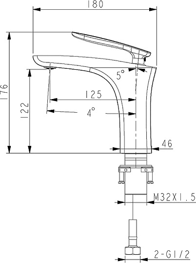 Смеситель Lemark Bellario LM6806C для раковины