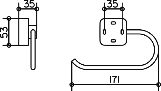 Держатель туалетной бумаги Keuco Smart 02362