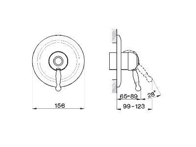 Смеситель для душа Cisal Arcana Royal  AY 00300 0 27 hog