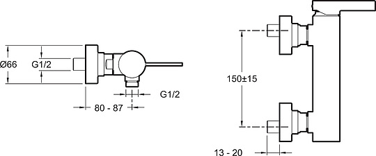 Смеситель Jacob Delafon Stillness E12779-4-CP для душа