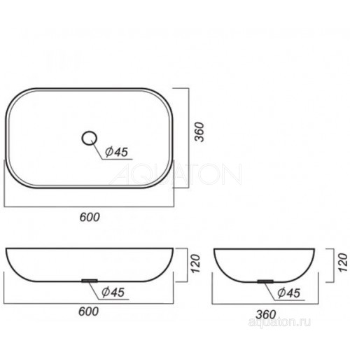 Раковина Aquaton Infinity 60 1AX169WBXX000