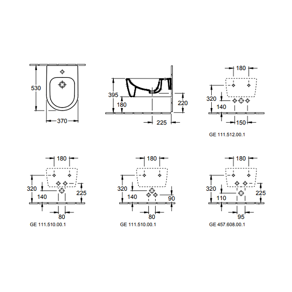 Биде Villeroy&Boch Avento цвет-альпийский белый (белый Alpin) 54050001 Биде Villeroy&Boch Avento цвет-альпийский белый (белый Alpin) 54050001
