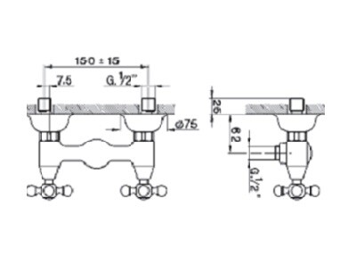 Смеситель для душа Cisal Arcana Toscana  TS 00044 1 21 hog