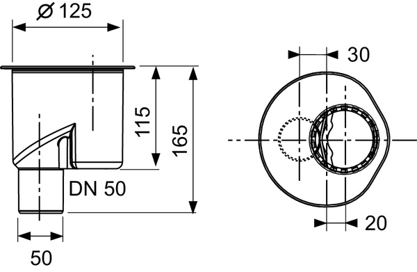 Сифон TECEdrainline «вертикальный» DN 50 650003 Сифон TECEdrainline «вертикальный» DN 50 650003