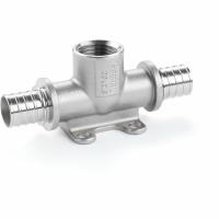 Тройник, Rehau, RAUTITAN, В, 16, 1/2", 16, нержавеющая сталь (SX) 11386021001