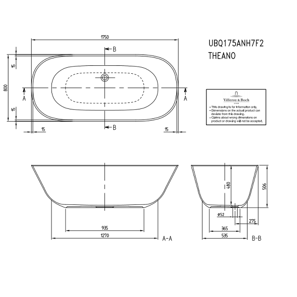 Ванна Kaldewei Cayono  1700 x 700 мм, материал-сталь-эмаль, цвет-альпийский белый (белый Alpin) UBQ175ANH7F200V-01