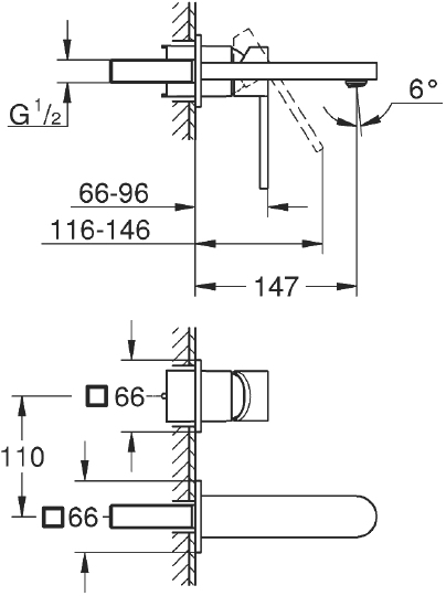 Смеситель Grohe Plus 29303003 для раковины