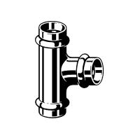 Тройник Profipress c SC-Contur 22x15x22, медь,  292027