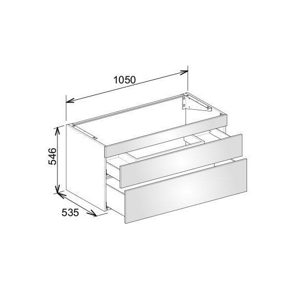 Тумба под раковину Keuco Edition 400  цвет-орех (walnut) 31551680000 hog2