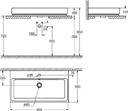 Раковина Grohe Cube Ceramic 3947600H Раковина Grohe Cube Ceramic 3947600H