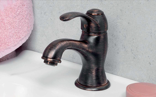 Смеситель Wasserkraft Isar 1303 для раковины, темная бронза