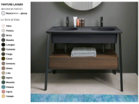 Раковина CIELO Catino Doppio  1100 мм, материал-керамика, цвет-Avena CALAD AV hog4