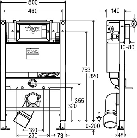 Инсталляция для унитаза Viega 772017