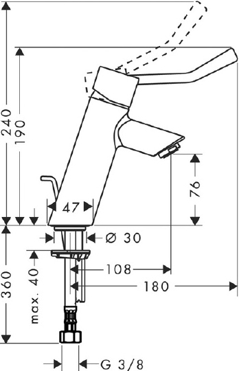 Смеситель Hansgrohe Talis 32035000 для раковины
