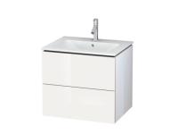 Тумба под раковину Duravit L-Cube  цвет-белый глянцевый лак LC624008585 hog2