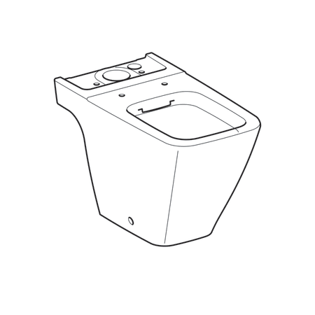 Чаша унитаза напольного безободковая Geberit iCon Square, Rimfree 200930000