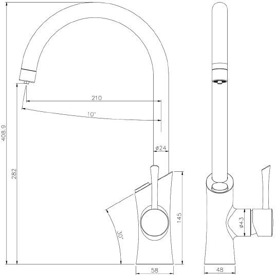 Смеситель Lemark Comfort LM3072C для кухонной мойки