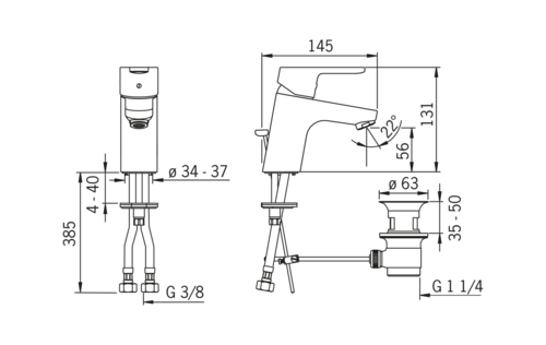 Смеситель для раковины Oras Aquita 2900F