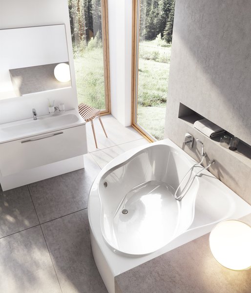 Ванна акриловая угловая Ravak NewDay 150x150 белая C661000000