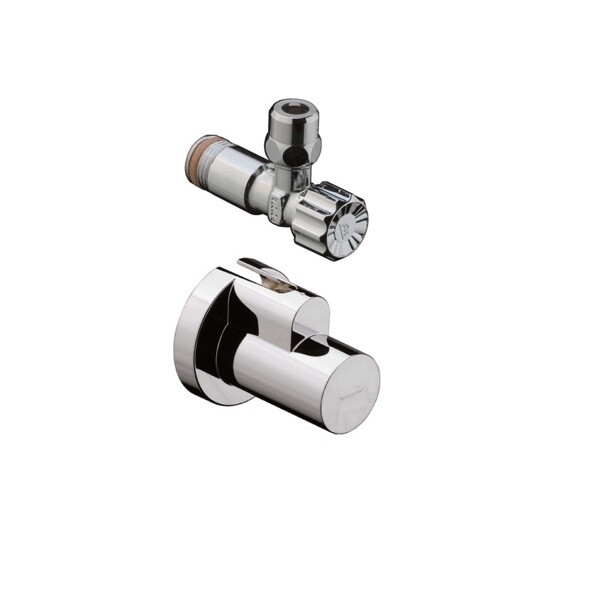 Угловой вентиль Hansgrohe цвет-золото (Gold, Polished Gold) 13954990