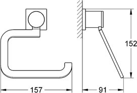 Держатель туалетной бумаги Grohe Allure 40279000