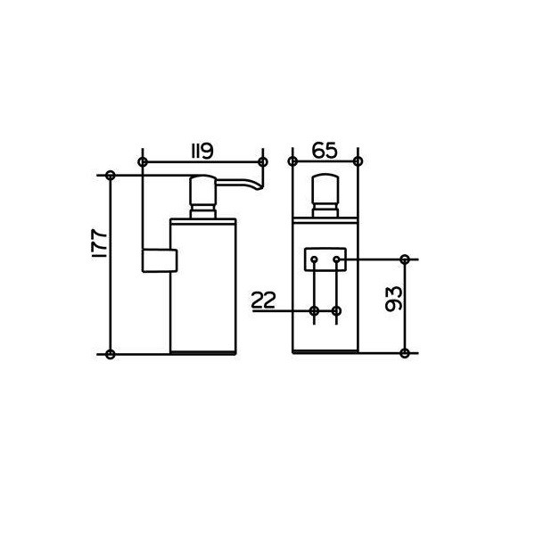 Дозатор для жидкого мыла Keuco Plan  14953170100