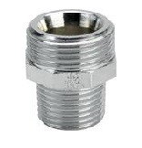 Ниппель-переход укороченный R1/2 G3/4 бронза хромированный 448226 Ниппель-переход укороченный R1/2 G3/4 бронза хромированный 448226