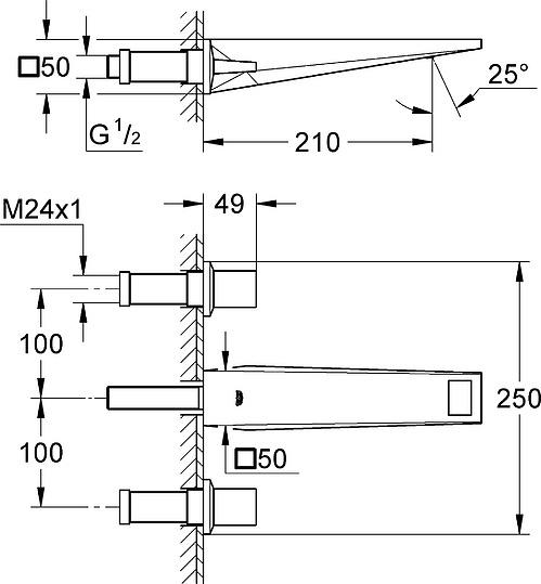 Смеситель Grohe Allure Brilliant 20348000 для раковины