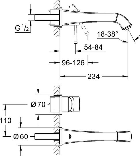 Смеситель Grohe Grandera 19930000 для раковины