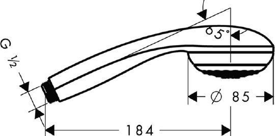 Душевая лейка Hansgrohe Crometta 85 Variojet 28562000