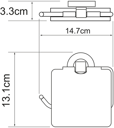Держатель туалетной бумаги Wasserkraft Rhein K-6225