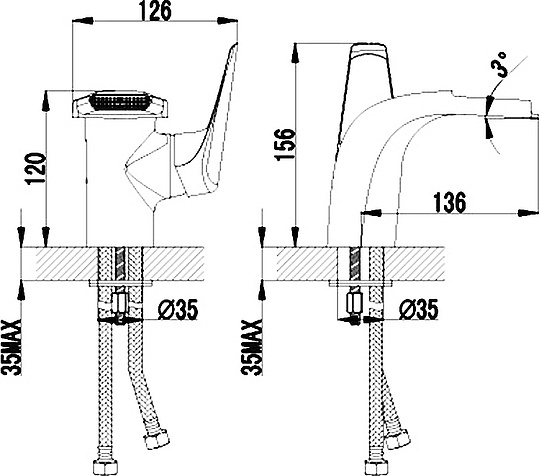 Смеситель Lemark Poseidon LM4246C для раковины