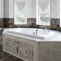 Ванна Радомир FraGrande "АНАБЕЛЬ" (чаша, рама-подставка на декоративных ножках, подголовник, исполнение хром) 4-01-2-0-1-417