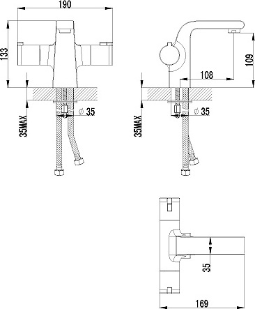 Термостат Lemark Yeti LM7836C для раковины